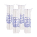 Dart Foam Hinged Lid Container, Hot Dog Container, 3.8 x 7.1 x 2.3, White,125/Bag, 4 Bags/Carton