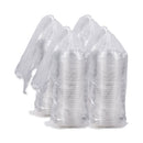 Dart PresentaBowls Clear Dome Lids, 7.3 Diameter x 1.1 h, Clear, Plastic, 63 Lids/Bag, 4 Bags/Carton