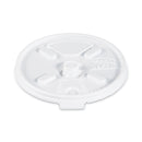Dart Lift n' Lock Plastic Hot Cup Lids, Fits 10 oz to 14 oz Cups, White, 1,000/Carton
