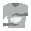 Dart ClearPac Large Nacho Tray, 2-Compartments, 3.3 oz, 6.2 x 6.2 x 1.6, Clear, Plastic, 500/Carton