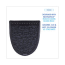 Boardwalk Urinal Mat 2.0, Rubber, 17.5 x 20, Black/Black, 6/Carton