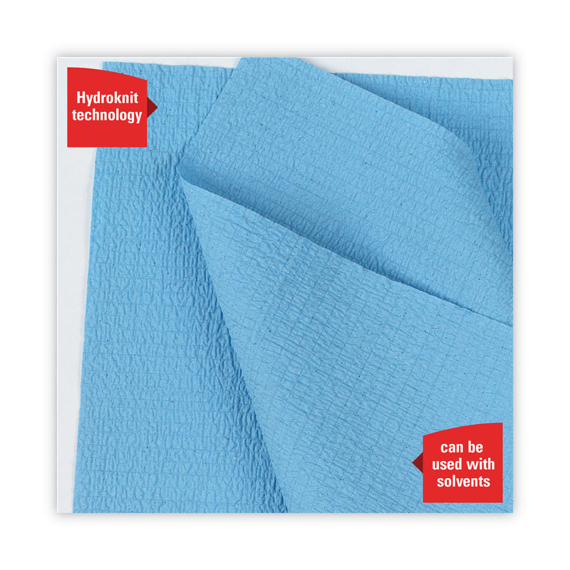 WypAll General Clean X60 Cloths, Small Roll, 13.5 x 19.6, Blue, 130/Roll, 6 Rolls/Carton