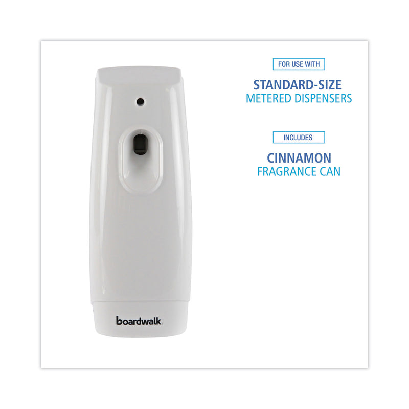 Boardwalk Air Freshener Dispenser Starter Kit, White, Cinnamon Sunset, 5.3 oz