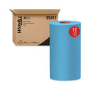 WypAll General Clean X60 Cloths, Small Roll, 9.8 x 13.4, Blue, 130/Roll, 12 Rolls/Carton