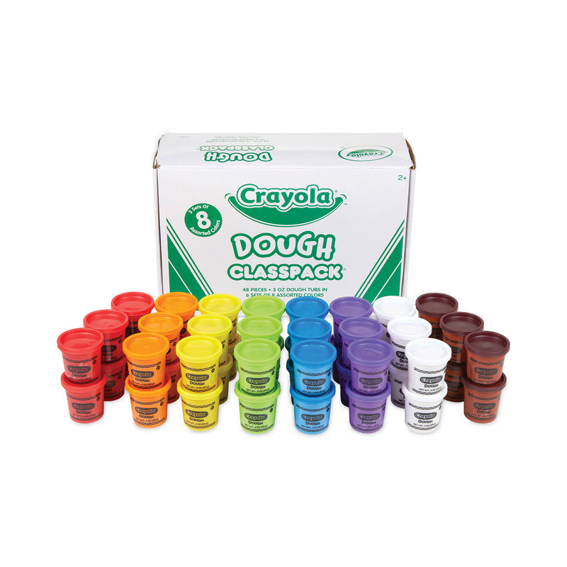 Crayola Dough Classpack, 3 oz, 8 Assorted Colors