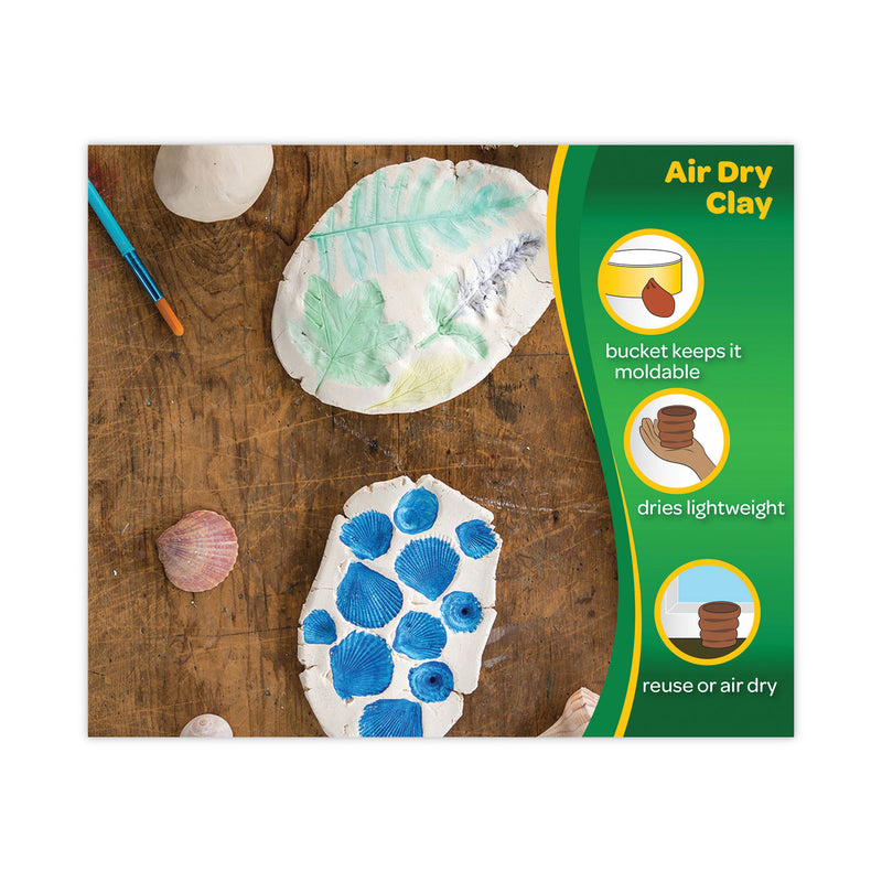 Crayola Air-Dry Clay, White, 25 lbs