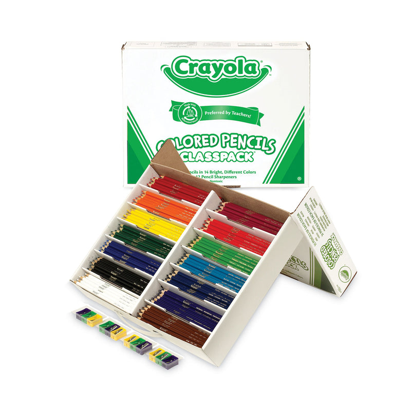 Crayola Color Pencil Classpack Set, 3.3 mm, 2B (