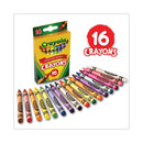 Crayola Classic Color Crayons, Peggable Retail Pack, 16 Colors/Pack