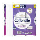 Cottonelle Ultra ComfortCare Toilet Paper, Soft Tissue, Mega Rolls, Septic Safe, 2-Ply, White, 284/Roll, 12 Rolls/Pack, 48 Rolls/Carton