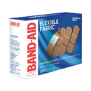 BAND-AID Flexible Fabric Adhesive Bandages, 1 x 3, 100/Box