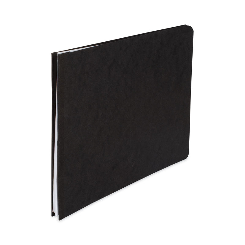 ACCO PRESSTEX Report Cover with Tyvek Reinforced Hinge, Top Bound, Two-Piece Prong Fastener, 2" Capacity, 8.5 x 11, Black/Black
