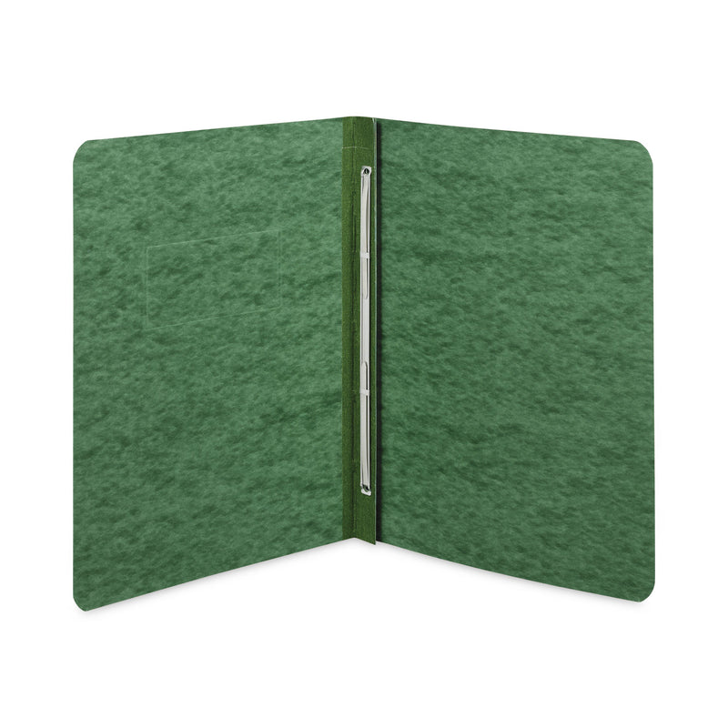 ACCO Pressboard Report Cover with Tyvek Reinforced Hinge, Two-Piece Prong Fastener, 3" Capacity, 8.5 x 11, Dark Green/Dark Green