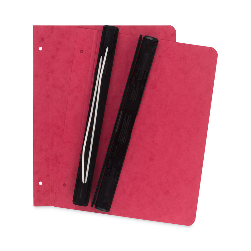 ACCO Expandable Hanging Data Binder, 2 Posts, 6" Capacity, 11 x 8.5, Red