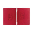 ACCO PRESSTEX Covers with Storage Hooks, 2 Posts, 6" Capacity, 14.88 x 11, Executive Red