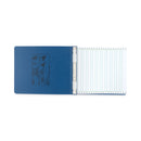 ACCO PRESSTEX Covers with Storage Hooks, 2 Posts, 6" Capacity, 9.5 x 11, Light Blue