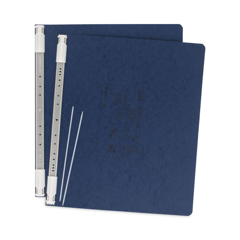 ACCO PRESSTEX Covers with Storage Hooks, 2 Posts, 6" Capacity, 14.88 x 11, Dark Blue