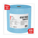 WypAll X70 Cloths, Jumbo Roll, 12.4 x 12.2, Blue, 870/Roll