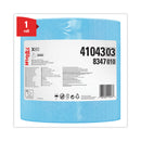 WypAll Power Clean X80 Heavy Duty Cloths, Jumbo Roll, 12.4 x 12.2, Blue, 475/Roll