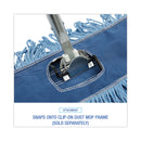 Boardwalk Clip-On Dust Mop Handle, Lacquered Wood, Swivel Head, 1" dia x 60", Natural