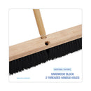 Boardwalk Floor Brush Head, 3" Black Polypropylene Bristles, 24" Brush