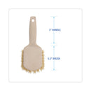 Boardwalk Utility Brush, Cream Tampico Bristles, 5.5" Brush, 3" Tan Plastic Handle