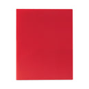 C-Line Two-Pocket Heavyweight Poly Portfolio Folder, 11 x 8.5, Red, 25/Box