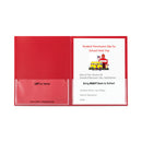 C-Line Classroom Connector Folders, 11 x 8.5, Red, 25/Box