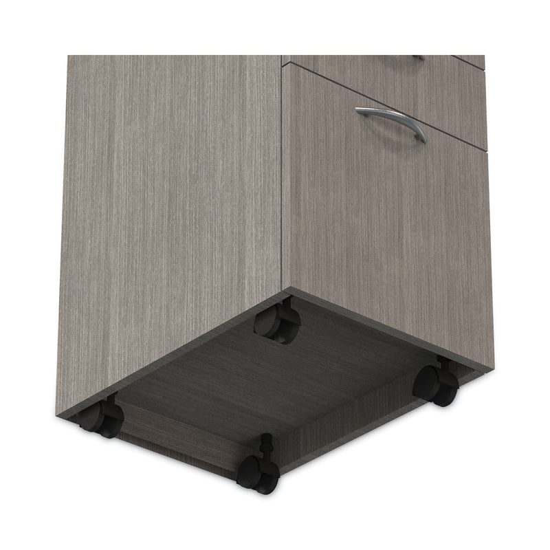 Alera Valencia Series Mobile Pedestal File, Left/Right, 3-Drawer: Box/Box/File, Legal/Letter, Gray, 15.88 x 20.5 x 28.39