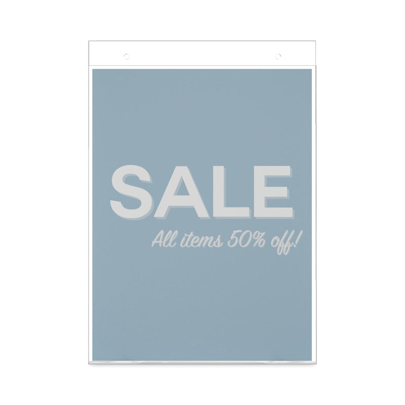 deflecto Classic Image Wall Sign Holder, 8.5 x 11, Clear Frame, 12/Pack