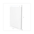 deflecto Classic Image Wall-Mount Sign Holder, Portrait, 8.5 x 11, Clear