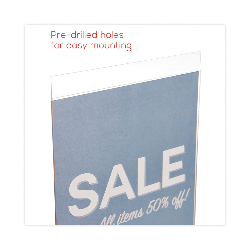 deflecto Classic Image Wall Sign Holder, 8.5 x 11, Clear Frame, 12/Pack