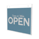 deflecto Classic Image Wall-Mount Sign Holder, Landscape, 11 x 8.5, Clear