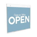 deflecto Classic Image Wall-Mount Sign Holder, Landscape, 11 x 8.5, Clear