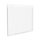 deflecto Classic Image Wall-Mount Sign Holder, Landscape, 11 x 8.5, Clear