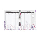 House of Doolittle Recycled WildFlower Weekly/Monthly Planner, Wild Flower Artwork, 11 x 8.5, Gray/White/Purple Cover, 12-Month (Jan-Dec): 2023