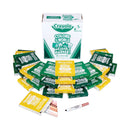 Crayola Colors of the World Washable Markers Classpack, Broad Bullet Tip, Assorted Colors, 240/Pack