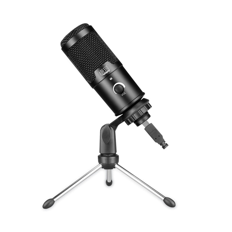 Adesso Xtream M4 Cardioid Condenser Recording Microphone, Black