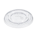 Dart Straw-Slot Cold Cup Lids, Fits 10 oz Cups, Clear, 100 Pack, 25 Packs/Carton