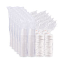 Dart Flexstyle Double Poly Food Combo Pack, 16 oz, White, Paper, 25/Pack, 10 Packs/Carton