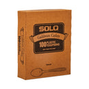 Dart Guildware Extra Heavyweight Plastic Teaspoons, White, 100/Box