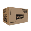 Dart Guildware Heavyweight Plastic Cutlery, Teaspoons, Clear, 1000/Carton