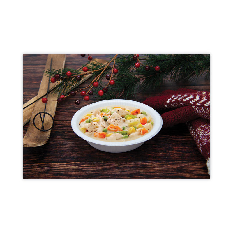 Dart Bare Paper Eco-Forward Dinnerware, Bowl, 12 oz, Green/Tan, 125/Pack, 4 Packs/Carton