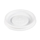 Dart Polystyrene Vented Hot Cup Lids, Fits 4 oz Cups, White, 100/Pack, 10 Packs/Carton