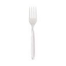 Dart Boxed Reliance Medium Heavy Weight Cutlery, Fork, White, 1000/Carton