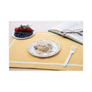 Dart Symphony Paper Dinnerware, Mediumweight Plate, 6" dia, Tan, 125/Pack
