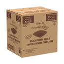 Dart PresentaBowls Pro Black Square Bowls, 24 oz, 8.5 x 8.5 x 1.8, Plastic, 63/Bag, 4 Bags/Carton