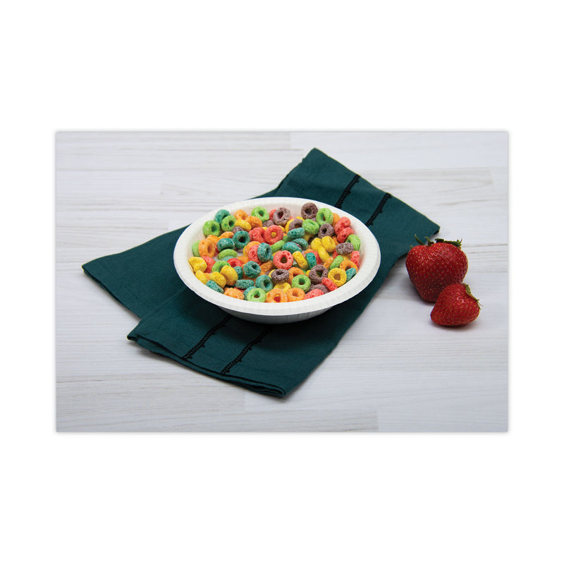 Dart Bare Paper Eco-Forward Dinnerware, Bowl, 12 oz, Green/Tan, 125/Pack, 4 Packs/Carton