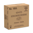 Dart Sip Thru Lids, Fits 10 oz to 12 oz Foam Cups, Plastic, White, 1,000/Carton