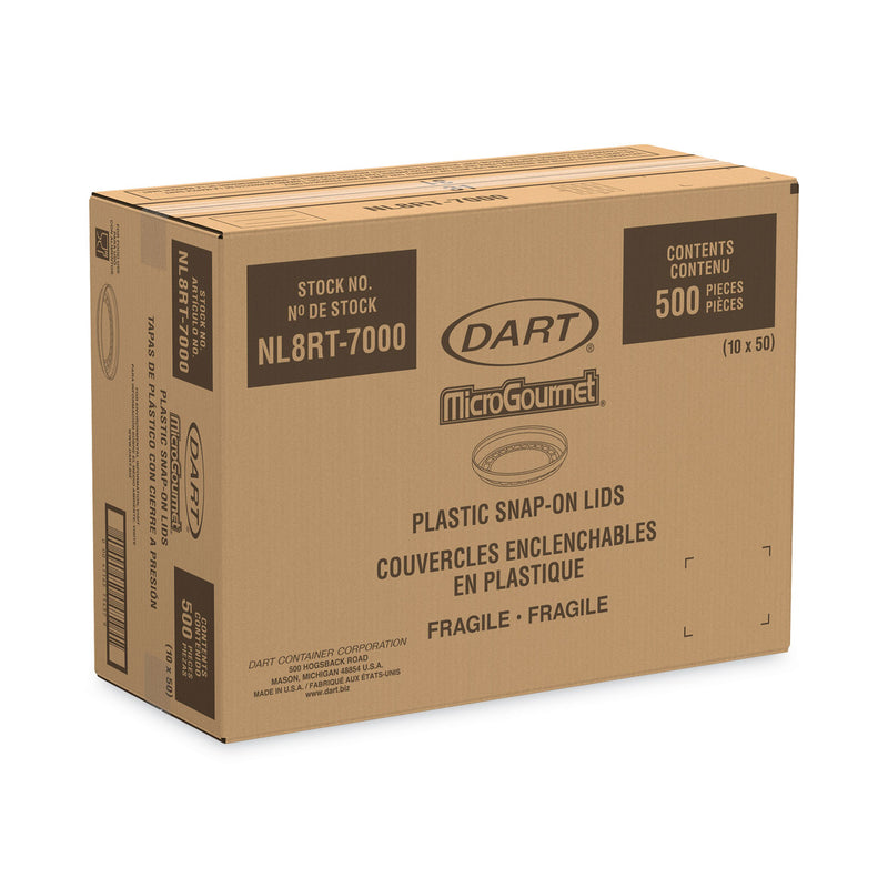 Dart Conex Deli Container Lid, Clear, Plastic, 500/Carton