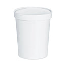 Dart Flexstyle Double Poly Food Combo Pack, 32 oz, White, Paper, 25/Pack, 10 Packs/Carton